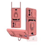 Mi 11T Pro Kılıf Zuma Kartvizitli Yüzüklü Silikon - Pembe