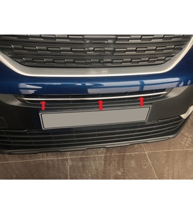 PEUGEOT RIFTER 2018 Ve Üzeri Krom Ön Plaka Üstü Çıtası