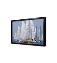 Yarışan Yelkenliler Çerçeveli Mdf Tablo