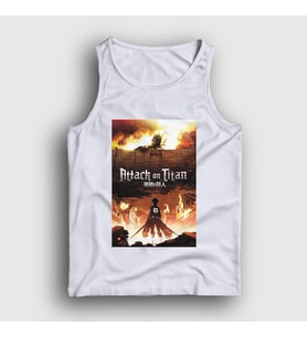 Presmono Unisex Beyaz Poster Anime Attack On Titan Atlet 124630tt