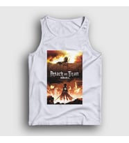 Presmono Unisex Beyaz Poster Anime Attack On Titan Atlet 124630tt