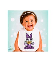 Daisy Duck Keten Bebek Mama Önlüğü – Yumuşak, Emici, Yıkanabilir, Özel Tasarım P041