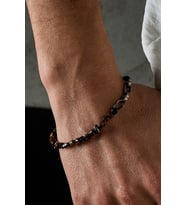 925 Ayar Gümüş Kaplan Gözü Draven Bileklik