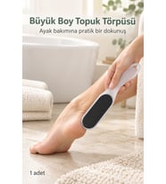 Büyük Boy Topuk Törpüsü Saplı Ayak Zımparası Siyah Yüzey Topuk Rendesi Ponza
