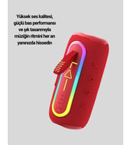 Mey İthalat® Taşınabilir Şarjlı Bluetooth Hoparlör Güçlü Bas