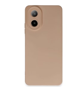 Oppo A38 Kılıf Nano İçi Kadife Silikon - Pudra