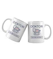Kişiye Özel Doktor Meslek Kupası – İsim Yazılı Doktor Temalı Kupa Bardak Doktor Hediyesi (Beyaz)
