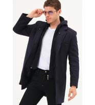PLT8371 DEWBRRY ERKEK PALTO-DİAGONAL LACİVERT