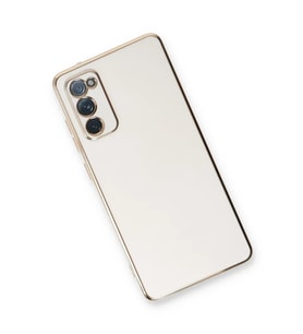 Newface Samsung Galaxy S20 FE Kılıf Volet Silikon - Beyaz