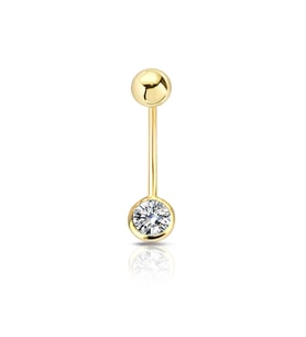 0.15 Ct Pırlanta Göbek Piercing