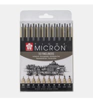SAKURA PIGMA MICRON TEKNİK ÇİZİM KALEM SETİ 10'LU