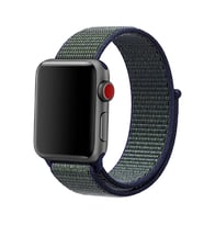 Apple Watch 44mm Uyumlu Kordon Hasır Örgü Cırt Cırtlı Terletmeyen Zore KRD-03 Kumaş Kayış