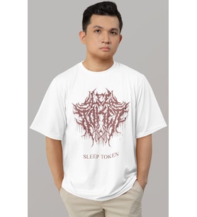 Tasarım Sleep Token Rock Metal Müzik Grubu Baskılı Unisex Oversize Tişört