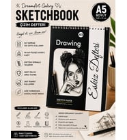 Dream Art Galery Çizim Defteri Sketchbook A/5, Eskiz Defteri (14.8 x 21)