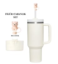 Stanley Quencherv Uyumlu 40 oz 1.18 L Uyumlu Termos Aksesuarı Fiyonk+Taban (Çok Renkli)