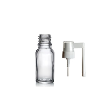 30ml şeffaf ağız spreyi başlıklı cam şişe,24 adet, ağız spreyi şiesi, cam şişe, medikal şişe