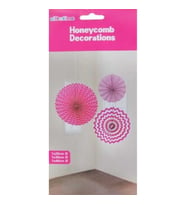 Süs yelpaze asmalı 3 lü set fuşya pk:3-