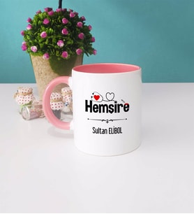 Hemşire Kupa Bardak Pembe