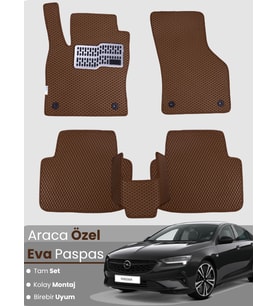 OPEL INSİGNİA (2017-2022) Uyumlu EVA Paspas Tam Set–Araca Özel,Kolay Montaj,Oto Paspas