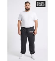 Erkek Büyük Beden BROOKLYN 1970 Baskılı Paça Lastikli  Jogger İnce Eşofman Altı SPR26BEA951-3 (Antrasit)