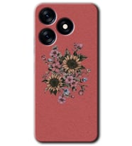 Tecno Spark 10 Pro Kılıf HD Desen Baskılı Kılıf - Retro Çiçek