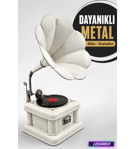 Dekoratif Metal Gramafon Nostaljik Hediyelik Süs Eşyası C1376