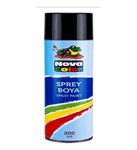 Nova Color 200Ml Siyah Sprey Boya Nc-805