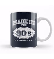 1990s Made In 90s All Genuine Parts Kupa Bardak Porselen