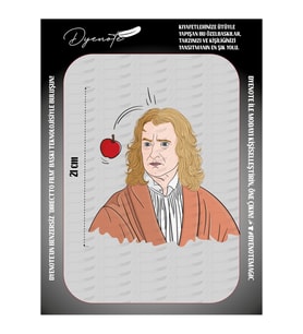 Isaac Newton Apple Elma Press Tekstil Ütü İle Yapışan Transfer Baskı Kağıdı DTF BASKI
