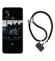 Xiaomi Redmi 12C Kılıf Silikon Boyun Askılı İpli Desenli Silikon New York 1612
