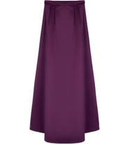 Moda Fitted Düz Desen Şık Gece Maxi Boy Dokuma Saten Balon Maxi Etek