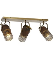 AVONNI AR-60265-3EY Eskitme Kaplama Modern Avize E27 Metal Ahşap 60x30cm