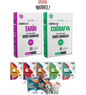 AKADEMİ 2026 Model Ezberbozan KPSS G.Y. G.K. Tarih + Coğrafya Soru Bankası Seti (2.Kitap) 9780202306469 Pegem Akademi Yayıncılık