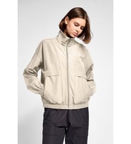 Kadın Antrenman Fermuarlı Kapşonlu Sweatshirt 25B-2060 (Bej)