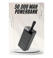 Mey İthalat® Powerbank Çoklu Şarj Girişi 50.000 Mah Taşınabilir Dijital Göstergeli