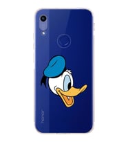 Huawei Honor 8a  Kamera korumalı Kapak Donald Duck Tasarımlı  Şeffaf Kılıf