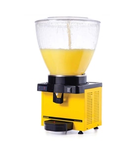 Samixir S40.DY Şerbetlik-40 litre soğuk içecek dispenseri-fıskiyeli-dijital-sarı