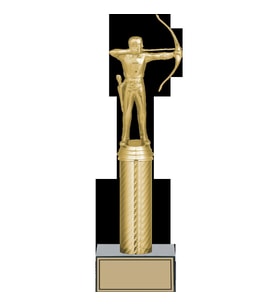 ODAK KUPA - Figürlü Kupalar - Okçu Figürlü Kupalar FG-007 A - 31 cm