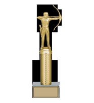 ODAK KUPA - Figürlü Kupalar - Okçu Figürlü Kupalar FG-007 A - 31 cm