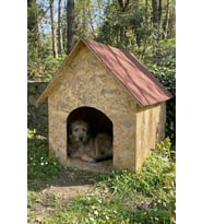 Köpek Kulübesi Büyük Boy OSB XL Kırmızı Çatılı100x100x78 cm