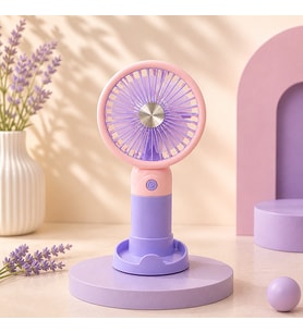 Renkli Mini El Fanı USB Şarjlı Taşınabilir Sessiz Masaüstü Fan Yazlık Serinletici
