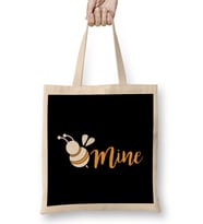 Cute Be Mine Bee Valentine's Day Adorable Pun Bez Çanta Uzun Saplı