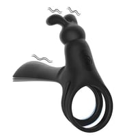 Fastieshop Titreşimli Penis Halkası Şarjlı (Siyah)