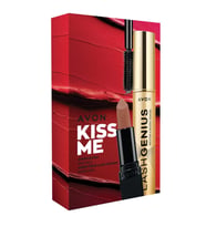 Avon Kiss Me Ultra Mat Ruj Marvellous Mocha ve Lash Genius Maskara Hediye Paketi