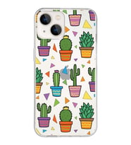 PrintiFy Apple  iPhone 13 ile Uyumlu 1mm Slim Fit Water Color 4 Baskılı Şeffaf  Kılıf
