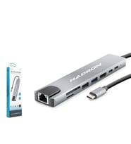 HADRON HDX7841 Type-C Combo Hub HDMI 4K USB 3.0 LAN Kart Okuyucu 8 Port