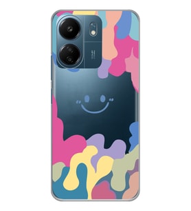 Xiaomi Redmi 13C Uyumlu Smile Tasarımlı Şeffaf Telefon Kılıfı