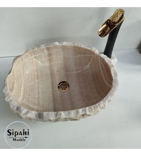 Onyx  Mermer  Oval Lüks Lavabo