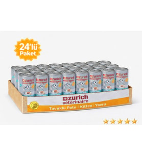 Zurich Veterinaire Tavuklu Yavru Kedi Konservesi 415 gr x 24’lü Paket