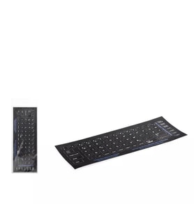 Hadron HDX8259 Türkçe F Klavye Sticker Tuş Takımı - Siyah (Küçük Boyut)